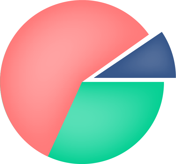 Generic pie chart graphic.